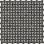 Vallelunga Petra Noire Basketweave Porcelain Mosaic Tile - TILE & MOSAIC DEPOT