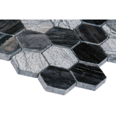 Henley Multi Finish Hexagon Mosaic Tile - TILE & MOSAIC DEPOT