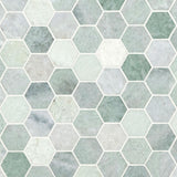 Ming Green Marble 2x2 Hexagon Mosaic Tile - TILE & MOSAIC DEPOT