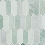 Ming Green Icelandic Marble Picket Mosaic Tile