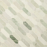 Ming Green Icelandic Marble Picket Mosaic Tile - TILE & MOSAIC DEPOT