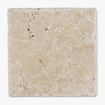 Ivory Travertine 4x4 Tumbled Tile (Clearance) - TILE & MOSAIC DEPOT