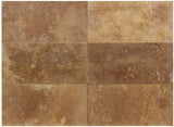 Noce Travertine 12x24 Filled Honed Straight Edge Tile - TILE & MOSAIC DEPOT