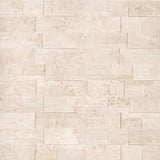 Ivory Travertine 9x24 XL Rockmount Split Face Stacked Stone Ledger Panel - TILE & MOSAIC DEPOT