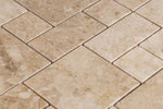 Cappuccino Marble Mini Pattern (Square) Polished Mosaic Tile - TILE & MOSAIC DEPOT