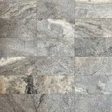 Silver Travertine 12x24 Honed Tile - TILE & MOSAIC DEPOT