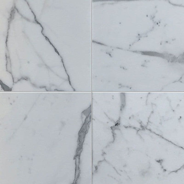 Statuario Marble 18x18 Polished Tile - TILE AND MOSAIC DEPOT