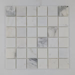 2x2 Statuario Marble Mosaic Tile Polished (Clearance) - TILE & MOSAIC DEPOT