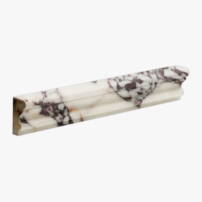 Calacatta Viola Marble 2x12 Polished Crown Liner