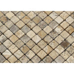 1 x 1 Tumbled Philadelphia Travertine Mosaic Tile