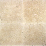 Ivory Travertine 18x18 Tumbled Tile.