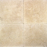 Ivory Travertine 18x18 Tumbled Tile.