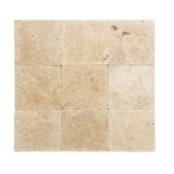 Ivory Travertine 12x12 3cm Tumbled Paver - TILE AND MOSAIC DEPOT