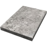 Silver Travertine 16x24 5cm Tumbled Eased Edge Pool Coping - TILE & MOSAIC DEPOT