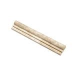 2 x 12 Honed Durango Travertine Single-Step Chair Rail Trim.