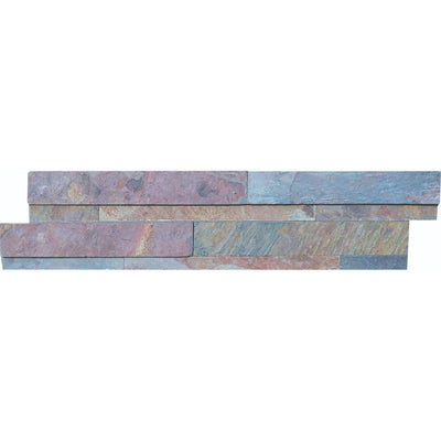 Spice Craft Slate 6x24 Split Face Stacked Stone Ledger Panel - TILE AND MOSAIC DEPOT