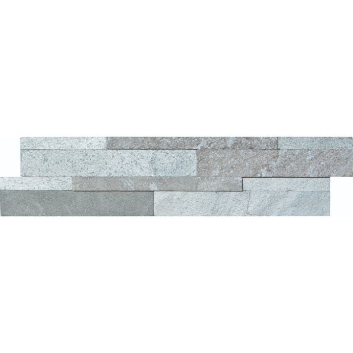 Manhattan Flamed Quartzite 6x24 Split Face Stacked Stone Ledger Panel - TILE AND MOSAIC DEPOT