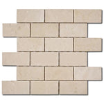 Crema Marfil Marble 2x4 Polished Mosaic Tile - TILE AND MOSAIC DEPOT