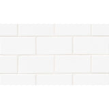 White 3x6 Matte Ceramic Wall Tile.