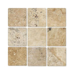 4 x 4 Tumbled Philadelphia Travertine Tile.