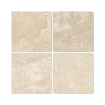 6 x 6 Tumbled Durango Travertine Tile.