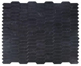 Large Hexagon Nero Marquina 11.75 x 15 Mosaic Tile.