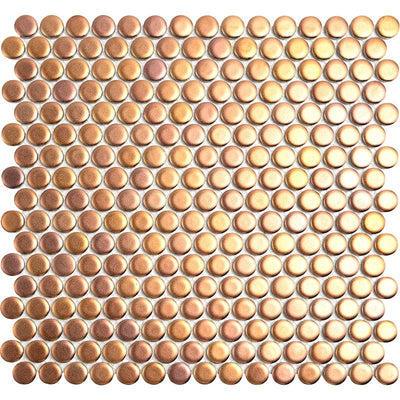 ANDROMEDA PENNY ROUND MOSAIC TILE - TILE & MOSAIC DEPOT