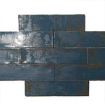 Grunge Collection 3x12 Blue Ceramic Wall Tile - TILE & MOSAIC DEPOT