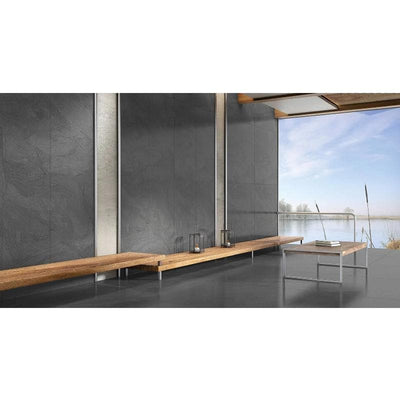 Atlantic Dark 24x48 Matt Rectified Porcelain Tile - TILE AND MOSAIC DEPOT