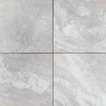 Argento Travertino 24x24 2 cm Porcelain Paver.