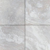 Argento Travertino 24x24 2 cm Porcelain Paver.