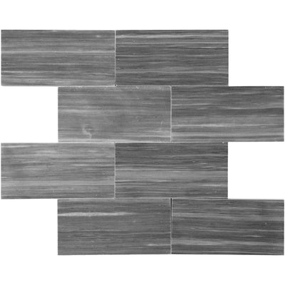 Bardiglio Scuro Marble 12x24 Honed Tile - TILE AND MOSAIC DEPOT