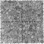 Bardiglio Scuro Marble Bubble Design Polished Mosaic Tile - TILE & MOSAIC DEPOT