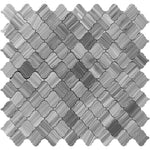 Bardiglio Scuro Marble 3x3 Lantern Polished Mosaic Tile - TILE AND MOSAIC DEPOT