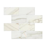 Calacatta Gold Marble 3x6 Honed Tile - TILE AND MOSAIC DEPOT