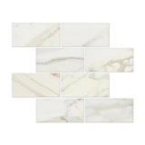 Calacatta Gold Marble 3x6 Honed Tile - TILE AND MOSAIC DEPOT