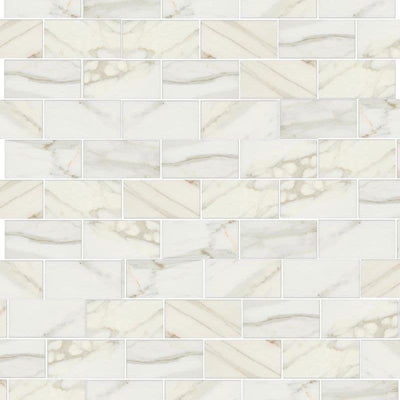 Calacatta Gold Marble 3x6 Honed Tile - TILE AND MOSAIC DEPOT