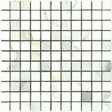 Calacatta Gold Marble 1x1 Honed Mosaic Tile - TILE AND MOSAIC DEPOT