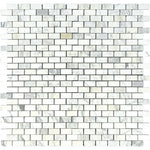 Calacatta Gold Marble 1x2 Polished Mosaic Tile - TILE AND MOSAIC DEPOT