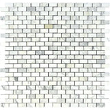 Calacatta Gold Marble 1x2 Honed Mosaic Tile - TILE AND MOSAIC DEPOT