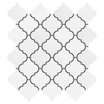 3x3 Thassos White Lantern ( Casablanca ) Mosaic Tile.