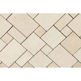 Crema Marfil Marble Micro Mini Pattern Polished Mosaic Tile - TILE & MOSAIC DEPOT