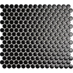 DARKSTAR MATTE PENNY ROUND MOSAIC TILE - TILE & MOSAIC DEPOT