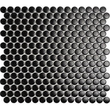 DARKSTAR MATTE PENNY ROUND MOSAIC TILE - TILE & MOSAIC DEPOT