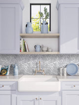 Dc Metro Rock Creek Thassos / Bianco Carrara Mosaic Tile - TILE & MOSAIC DEPOT