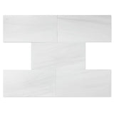 Dolomite Pearl Marble 6x12 Polished Tile - TILE AND MOSAIC DEPOT