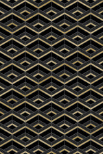 Nero Marquina Black Marble Brass Polished Mosaic Tile - TILE & MOSAIC DEPOT