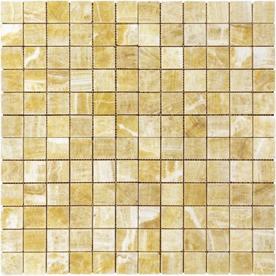 Honey Onyx 2x2 Polished Mosaic Tile - TILE AND MOSAIC DEPOT