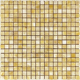 Honey Onyx 5/8x5/8 Polished Mosaic Tile - TILE AND MOSAIC DEPOT