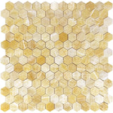 Honey Onyx 2x2 Hexagon Polished Mosaic Tile - TILE AND MOSAIC DEPOT